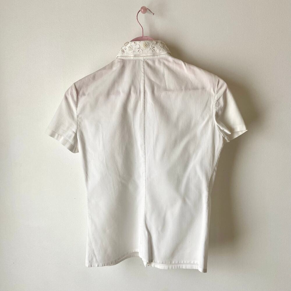 Valentino Vintage White Short Sleeve Shirt - Picture 2 of 12